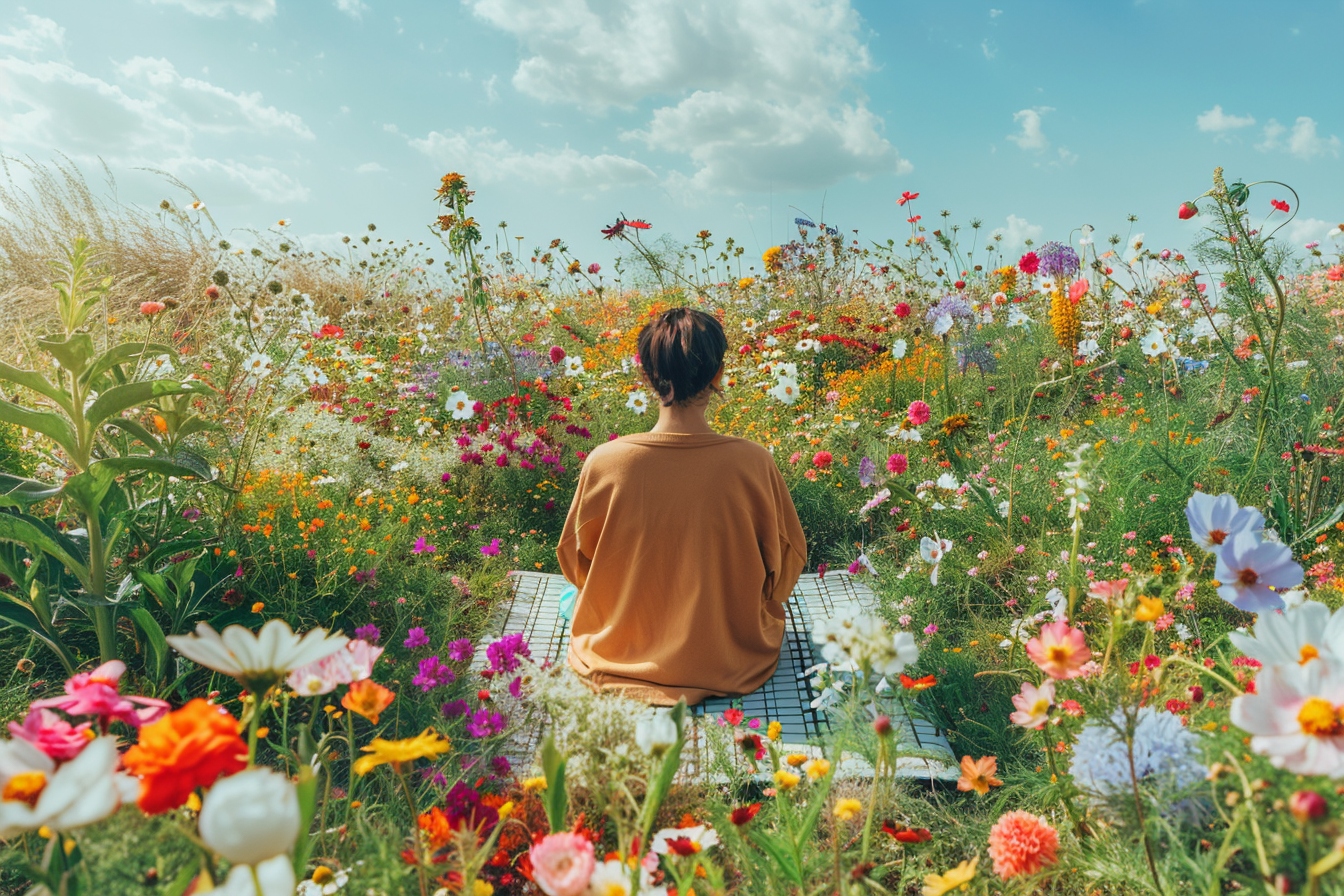 Le champ de fleurs, un outil précieux pour l’acupression Le champ de fleurs, un outil précieux pour l’acupression